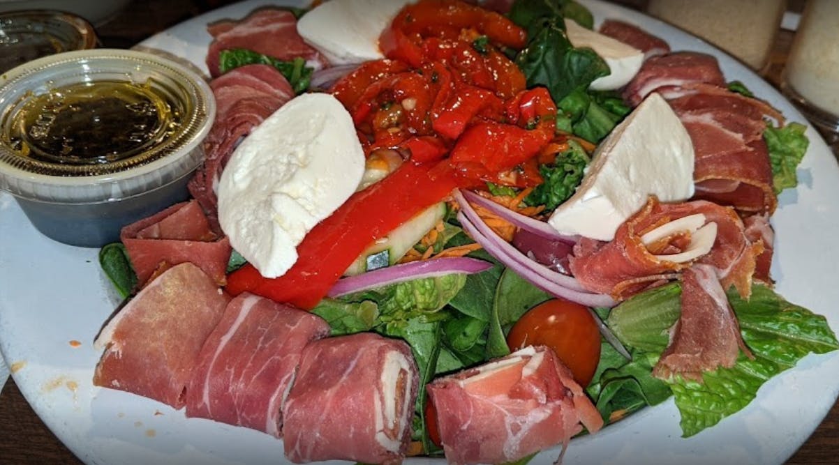 Order Mediterranean Salad - Salads food online from Giuseppe Pizza store, Harleysville on bringmethat.com
