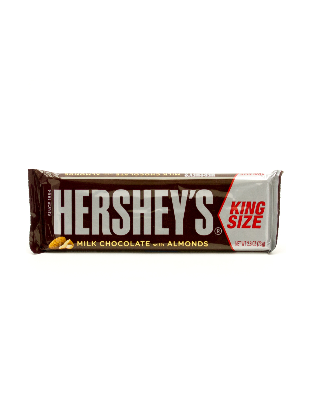 Order Hershey's Milk Chocolate with Almonds King Size 3 oz. food online from Chevron Extramile store, Danville on bringmethat.com