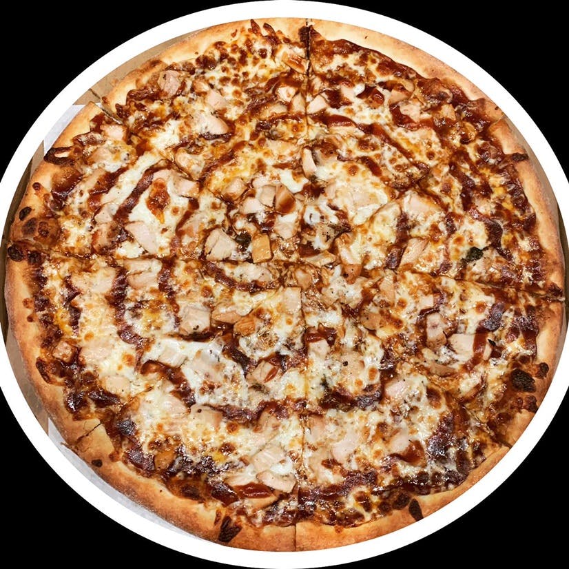 Order 6. BBQ Chicken Pizza - Small 12'' food online from Village Cafe & Pizza store, Los Angeles on bringmethat.com