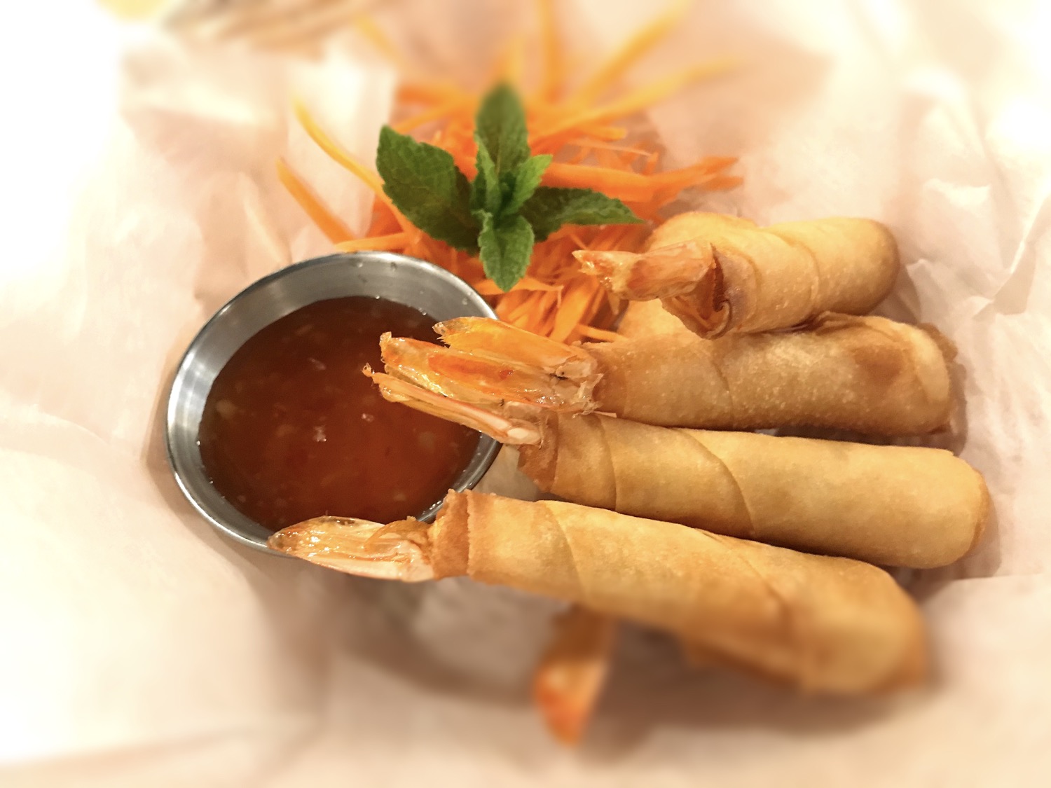 Order Jacketed Shrimp food online from Bangkok Cafe store, Fredericksburg on bringmethat.com