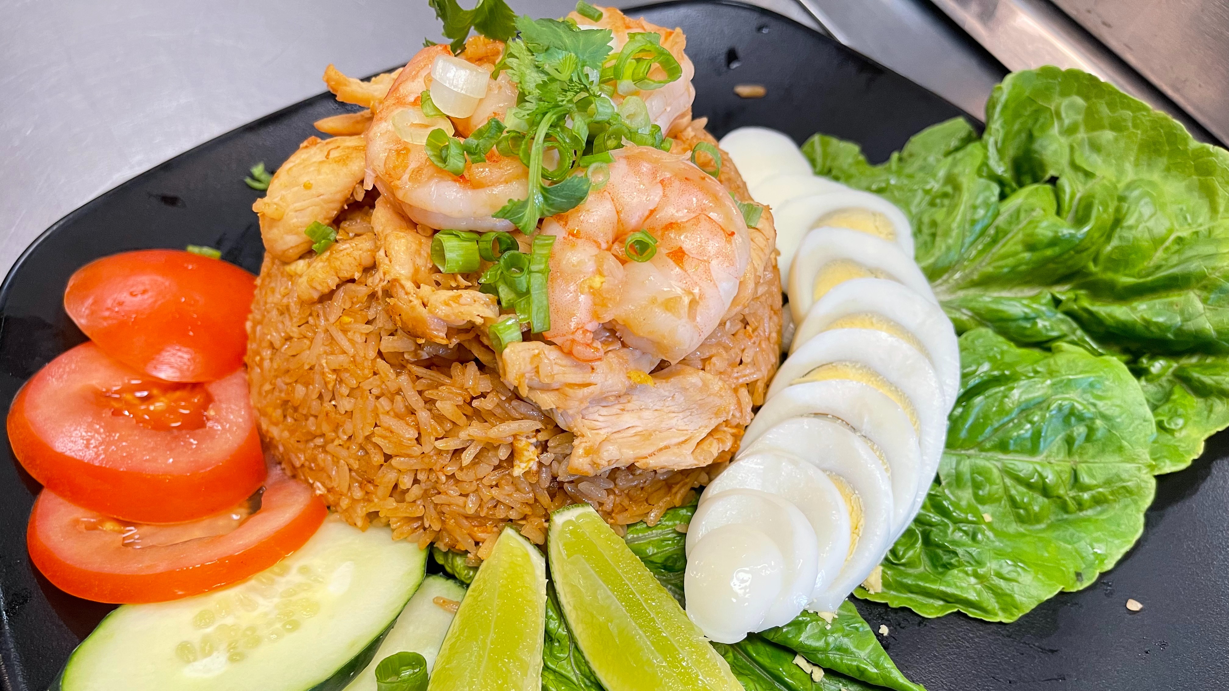 Order Tom Yum Fried Rice food online from Rice Street Restaurant store, Bell Gardens on bringmethat.com