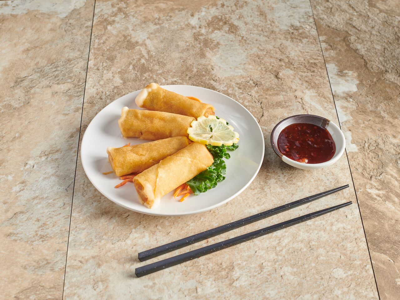 Order A5. Thai Spring Roll food online from Mai Thai Thai Kitchen store, Brooklyn on bringmethat.com