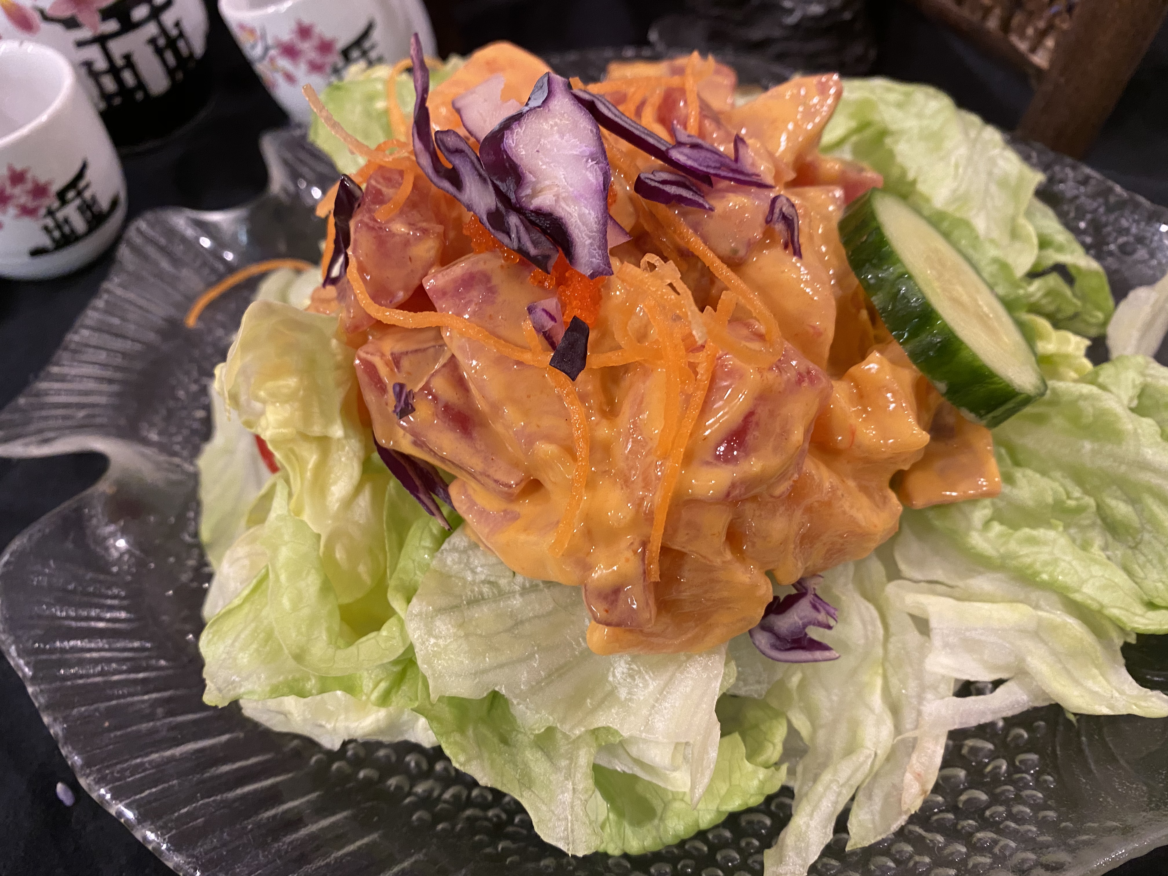 Order Sashimi Salad food online from Sushi express store, Brookline on bringmethat.com