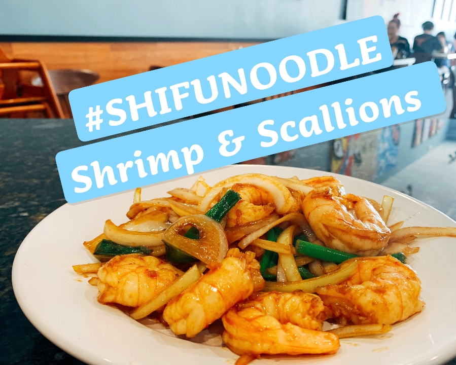 Order Shrimp & Scallions[10] 葱爆虾 food online from Shifu Noodle store, San Antonio on bringmethat.com