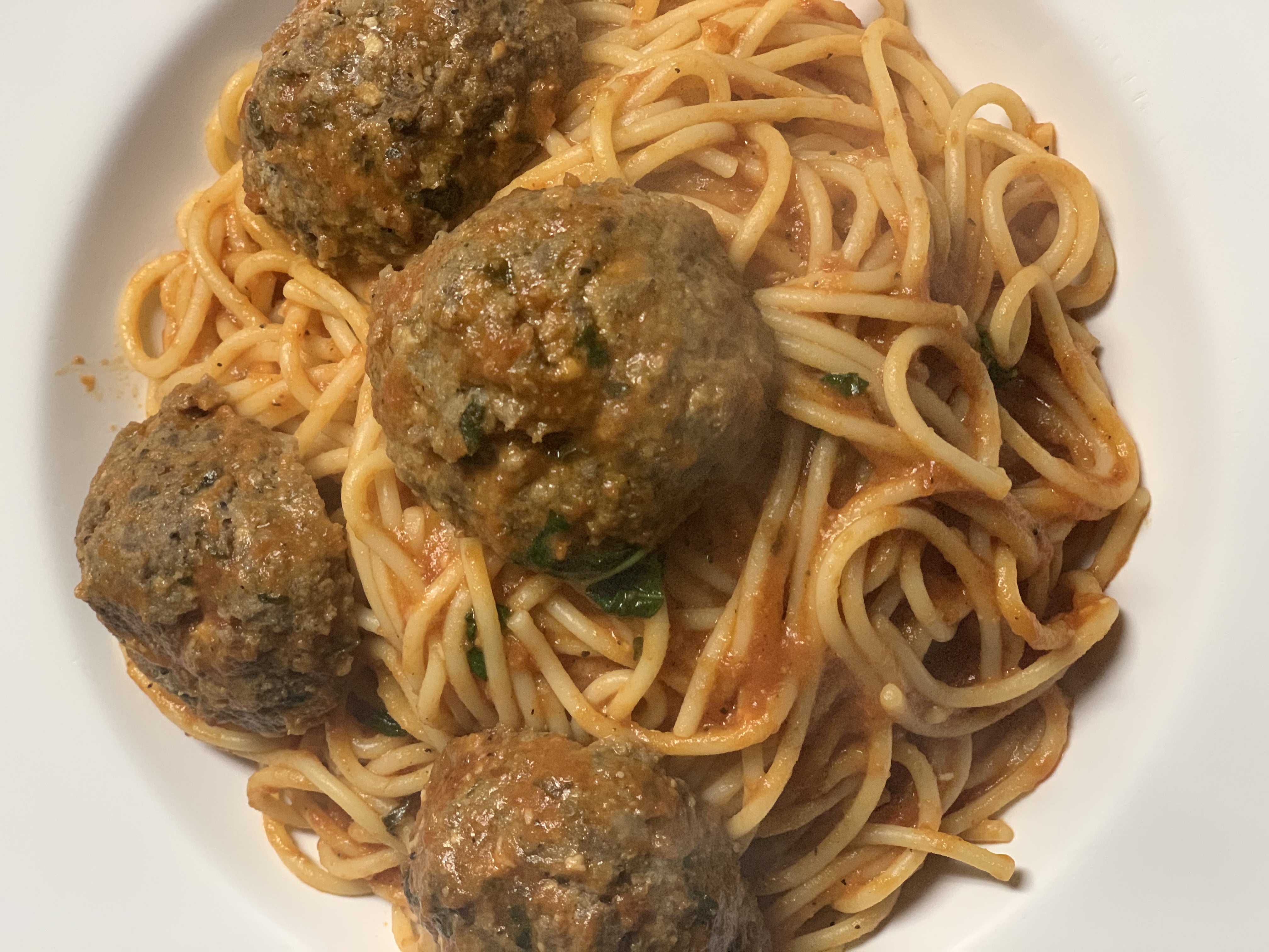 Order Spaghetti with Meatballs With Home Tomato Sauce  food online from Taste of italy store, Corona on bringmethat.com
