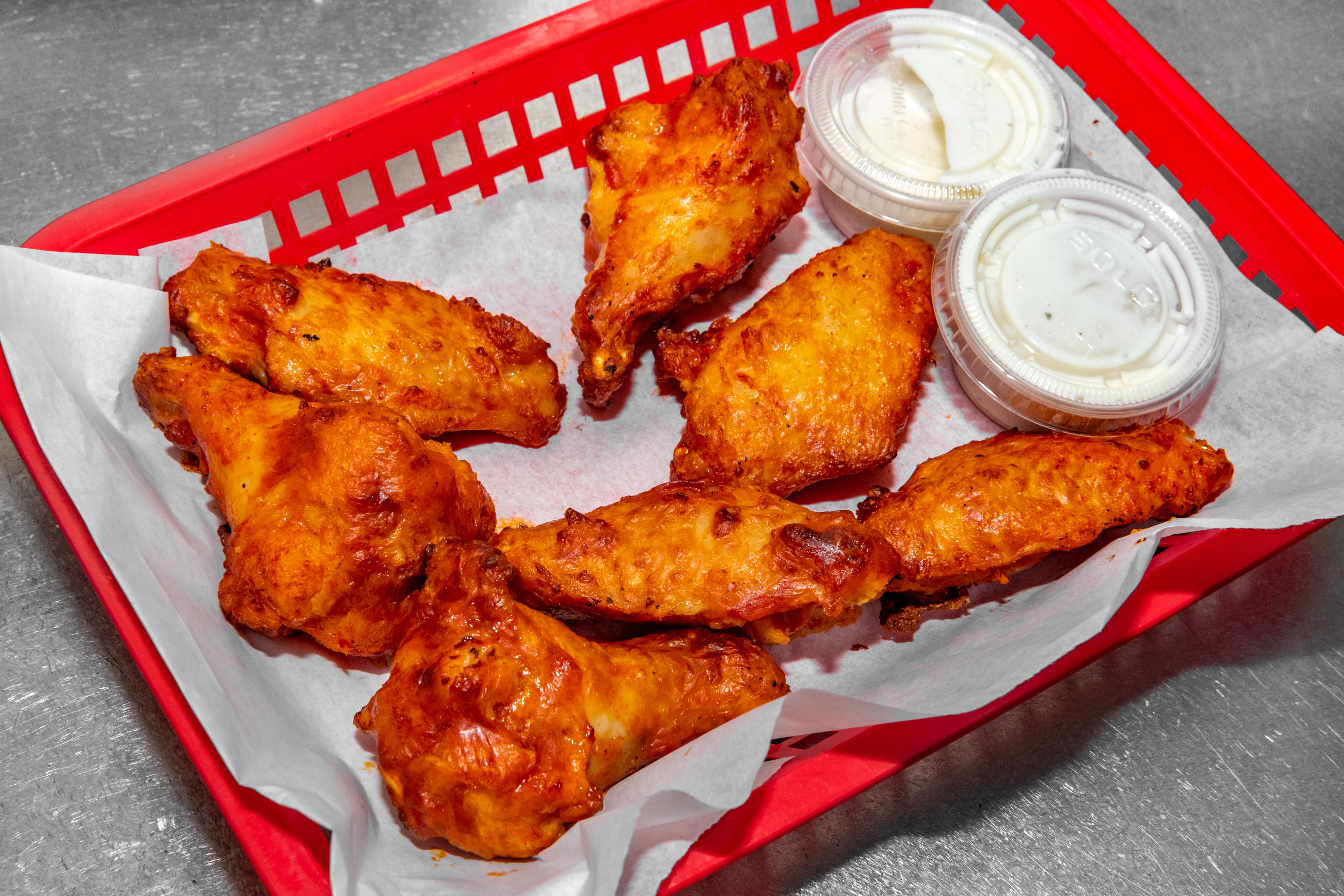 Order Buffalo Wings - 7 Pieces food online from Spot A Pizza Place store, Los Altos on bringmethat.com