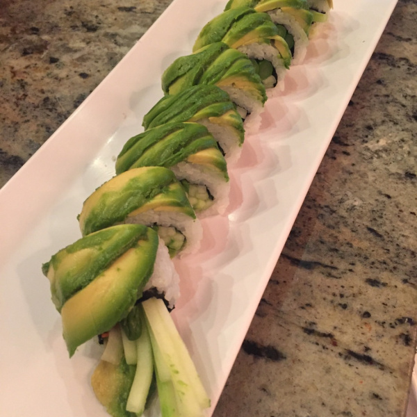 Order Green Roll food online from What the fish sushi store, Los Angeles on bringmethat.com
