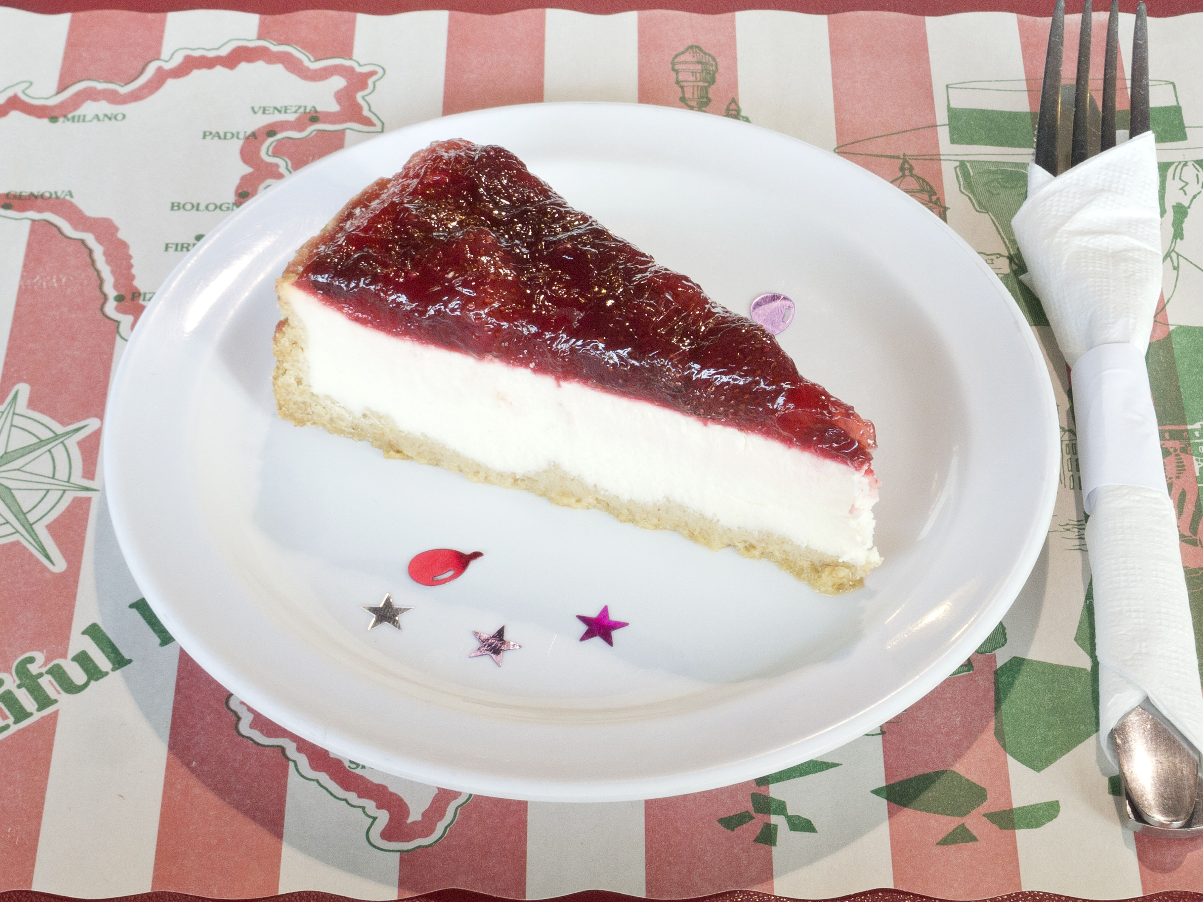 Order New York Strawberry Cheesecake food online from Napoli's Pizza store, Keller on bringmethat.com