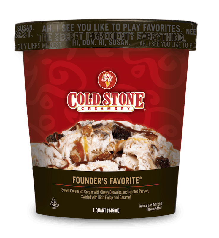 Order Founder's Favorite® Pre-packed Quart food online from Cold Stone Creamery store, Clovis on bringmethat.com