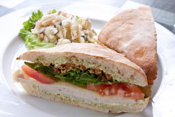 Order Turkey and Pesto Grinder food online from Johnnie Ny Pizza store, Carson on bringmethat.com
