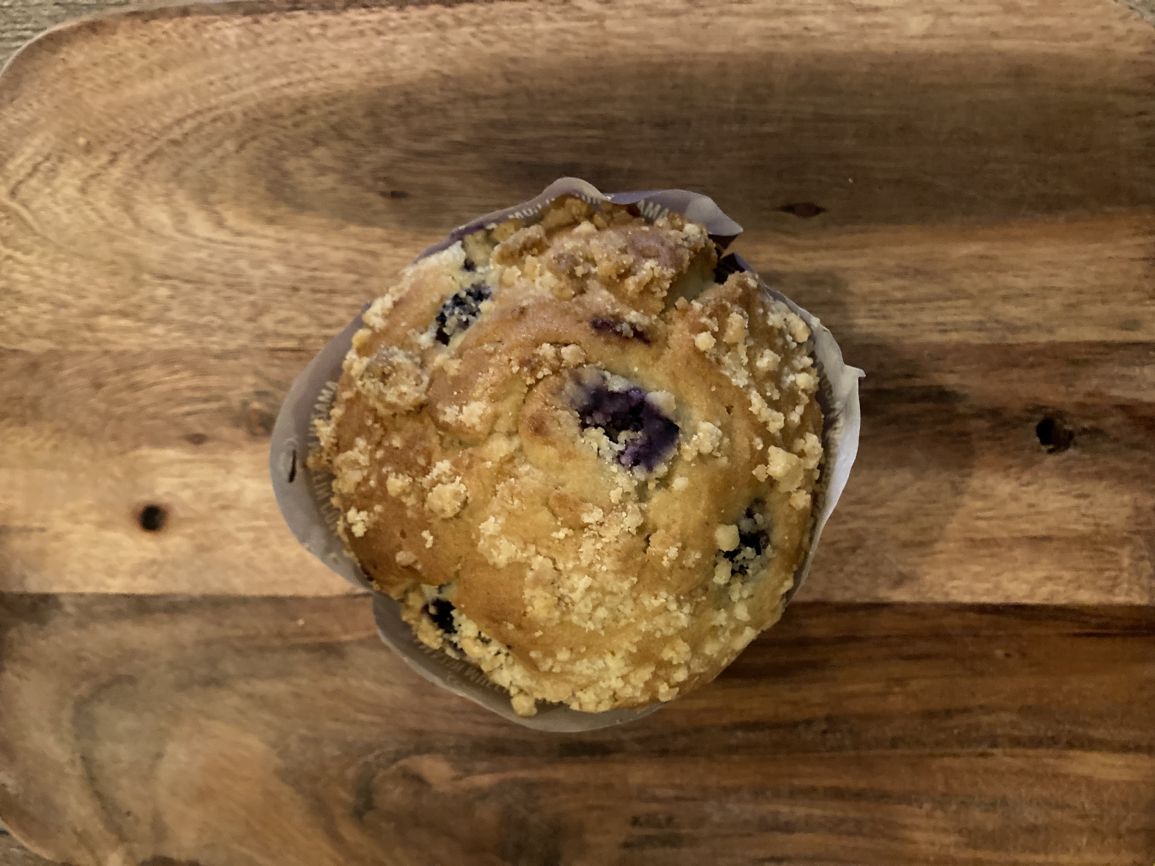 Order Blueberry Crumb Muffin food online from B Cup store, New York on bringmethat.com