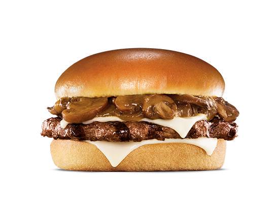 Order Mushroom & Swiss Angus Burger food online from Hardee store, Huntington on bringmethat.com