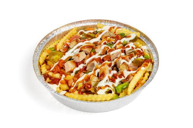 Order Loaded Fries with Chicken Platter food online from The Halal Guys store, Amherst on bringmethat.com