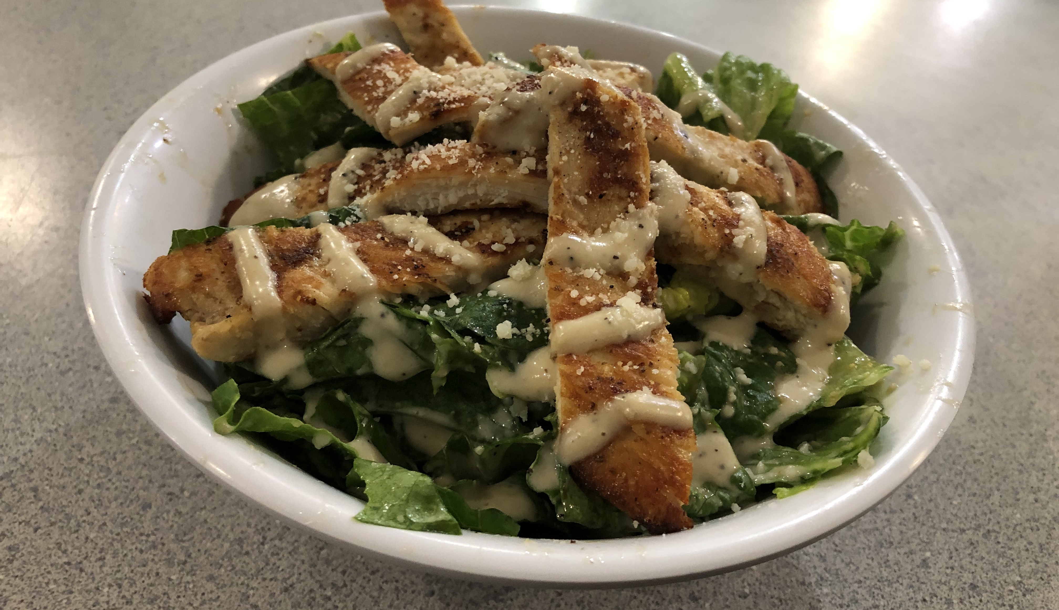 Order Caesar Salad with Chicken food online from Tacos Pizza store, Bound Brook on bringmethat.com