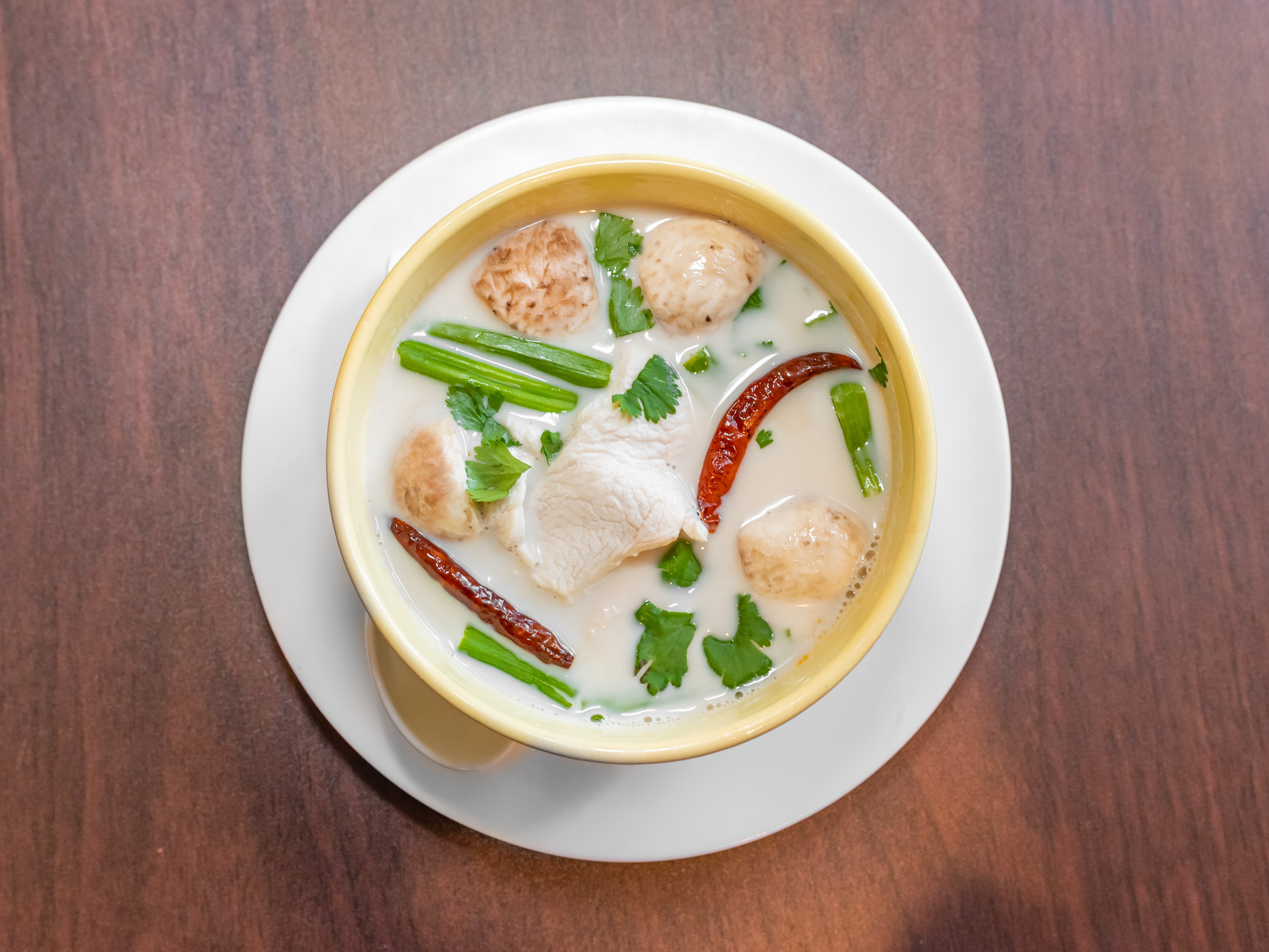 Order Tom Kha Soup food online from Spice Thai Kitchen store, Ipswich on bringmethat.com