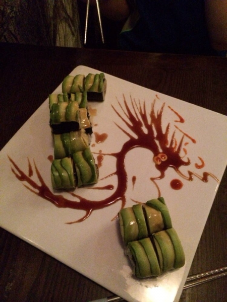 Order Green Dragon Roll food online from Palace of Japan store, Bronx on bringmethat.com