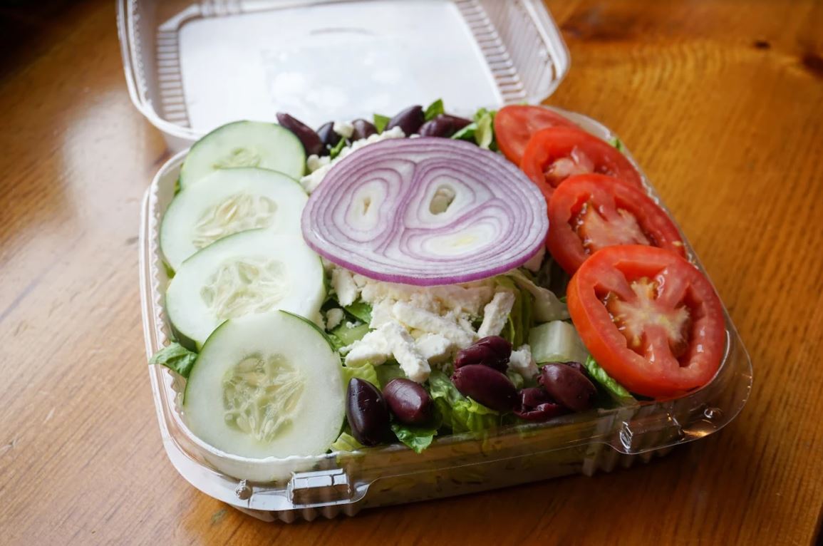 Order Greek Salad food online from David Alan's Marketplace And Caterers store, East Hanover on bringmethat.com