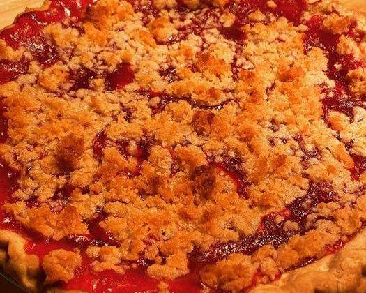 Order Cherry Cranberry Crumble Pie food online from Catfish Hox store, Marietta on bringmethat.com