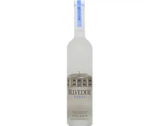 Order Belvedere, 750mL vodka (40.0% ABV) food online from House Of Wine store, New Rochelle on bringmethat.com