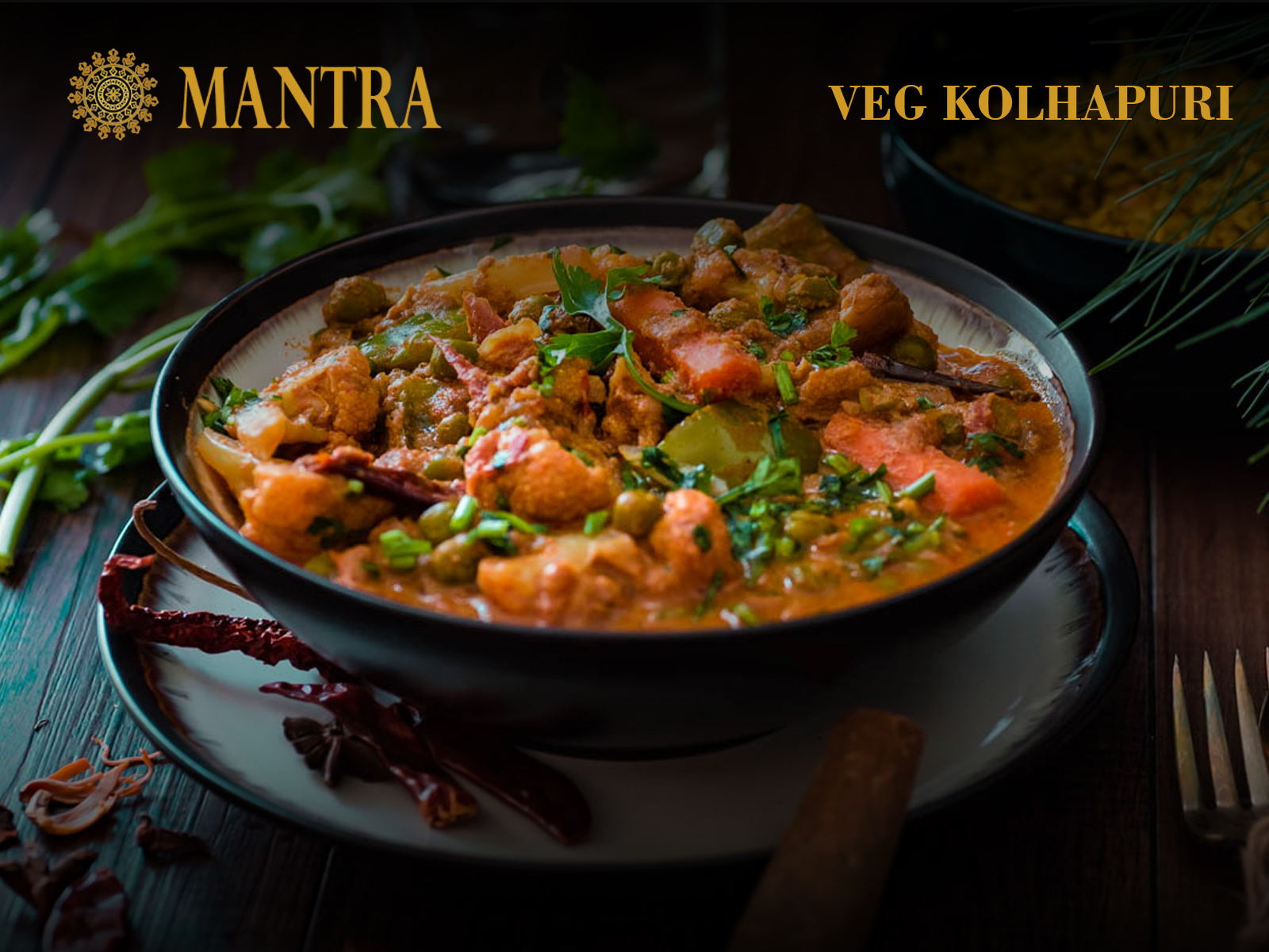 Order Veg Kolhapuri food online from Mantra Authentic Indian Restaurant store, Jersey City on bringmethat.com