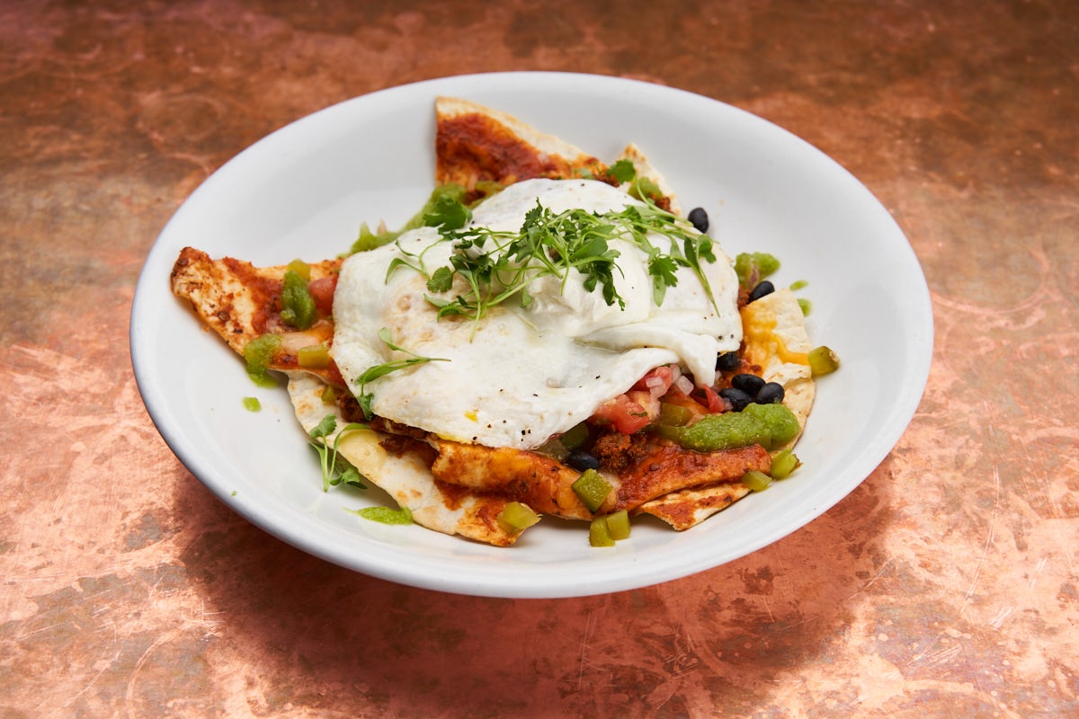 Order HUEVOS RANCHEROS food online from Sweetwater Tavern and Grille store, Chicago on bringmethat.com