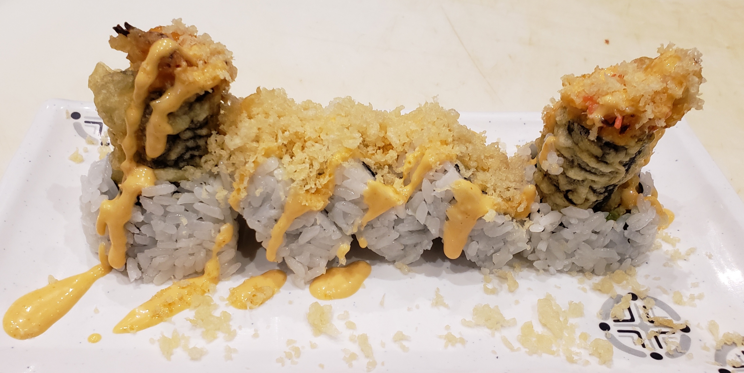 Order Crunch Scallop Special Roll food online from Sushi Mon store, Las Vegas on bringmethat.com