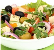 Order Greek Salad food online from Sam's Pita & Kabab store, Riverside on bringmethat.com