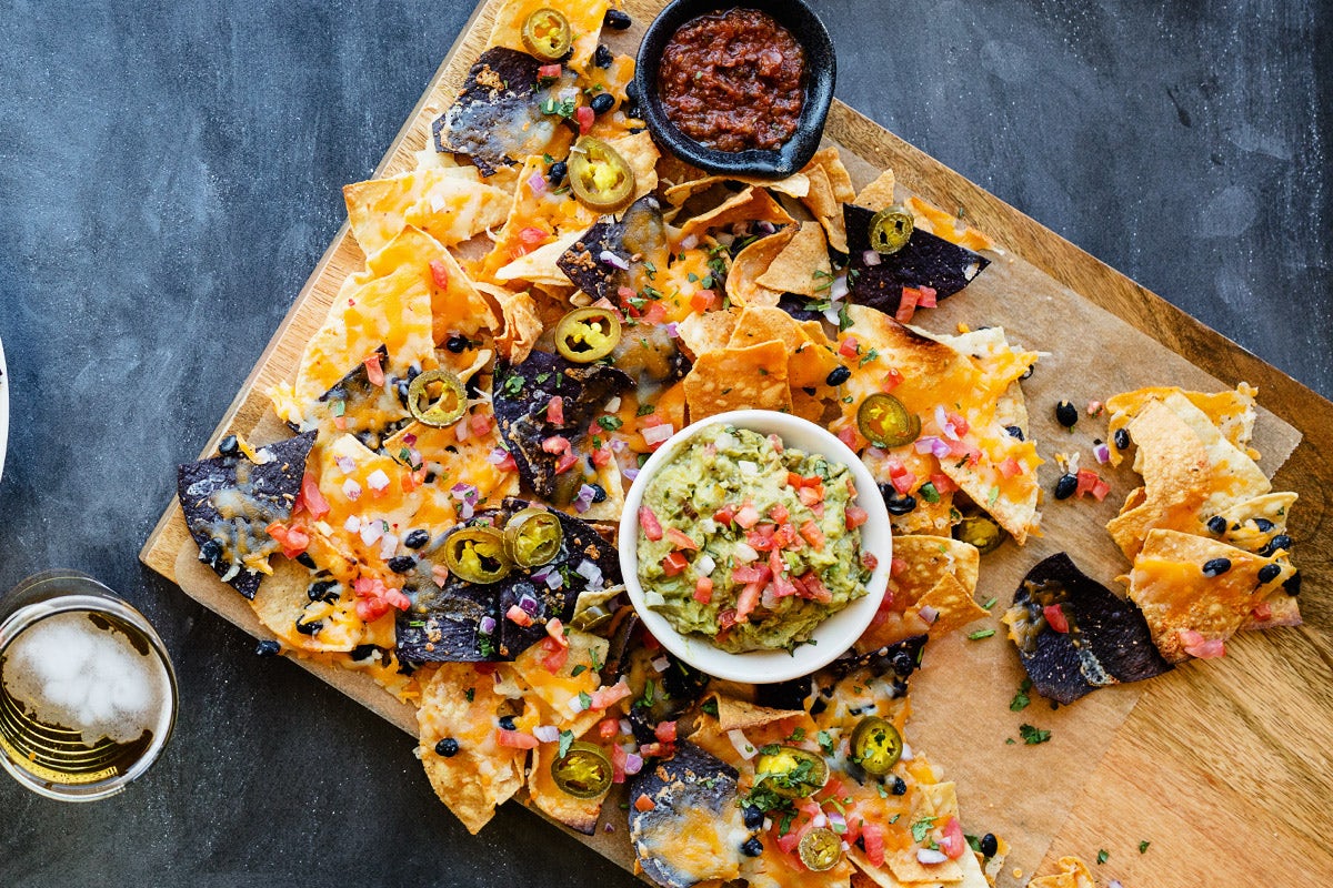 Order BREWERY NACHOS BAR PARTY PACK food online from Rock Bottom Restaurant & Brewery store, Colorado Springs on bringmethat.com