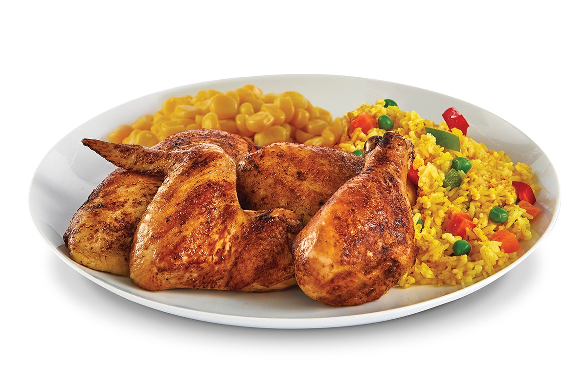 Order 1/2 Fire Grilled Chicken - With  2 Sides food online from Pollo Tropical store, Miami on bringmethat.com