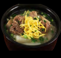 Order D12. Beef Rib Soup (Galbi Tang) food online from Lucky Palace Korean Restaurant store, Houston on bringmethat.com