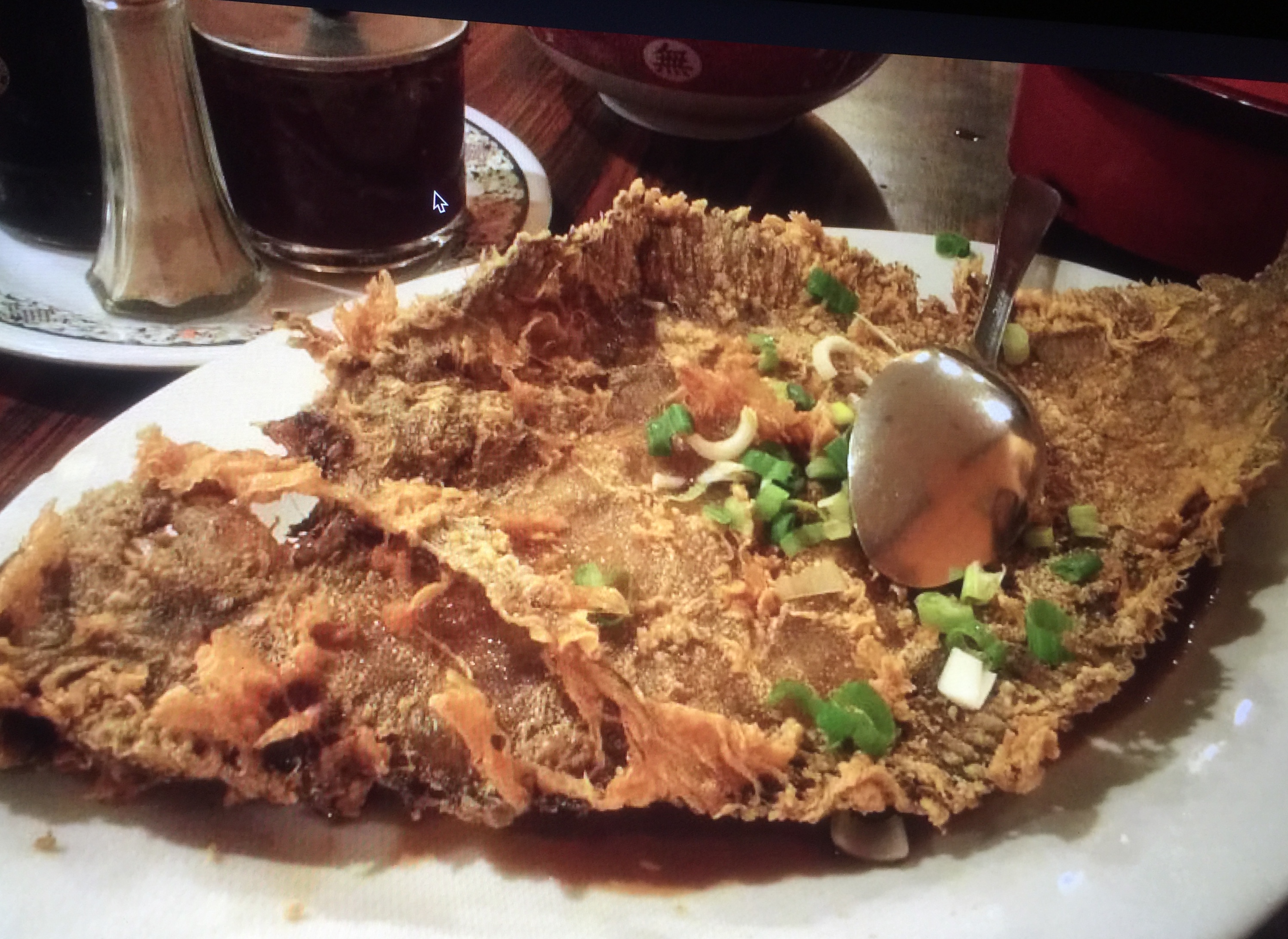 Order Deep Fried Flounder Fish 干煎龙利 food online from New Emmy's Restaurant store, San Francisco on bringmethat.com