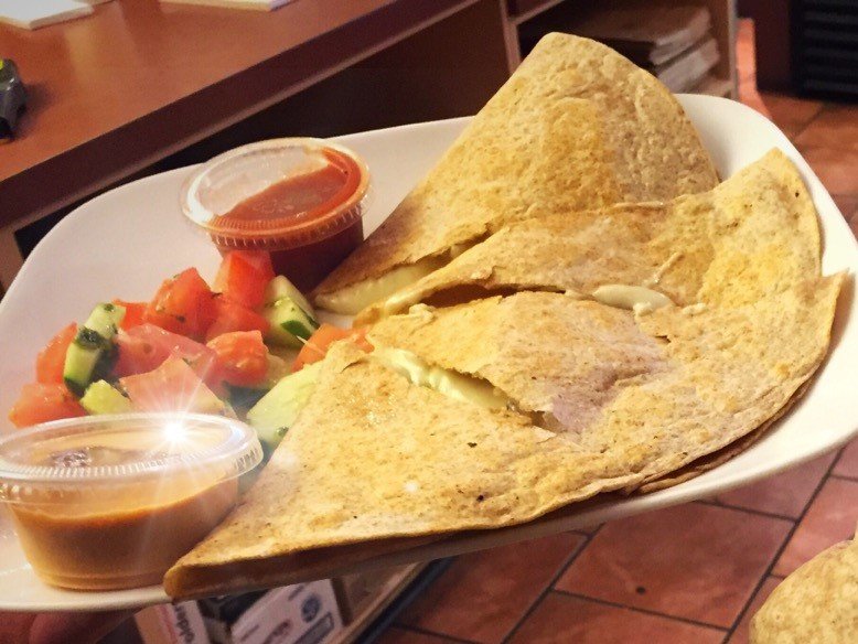 Order Big Cheese Quesadilla food online from Healthy Garden & Gourmet Pizza store, Collingswood on bringmethat.com