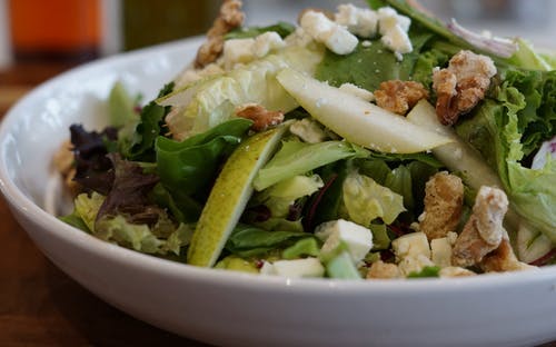 Order Pear & Gorgonzola Salad - Salad food online from Zpizza store, Newport Beach on bringmethat.com