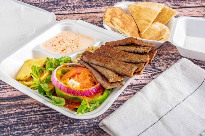Order Gyro Plate food online from The Purple Onion store, Bessemer on bringmethat.com