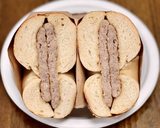 Order Sausage on a Bagel food online from My Three Sons Bagels store, Garden City on bringmethat.com