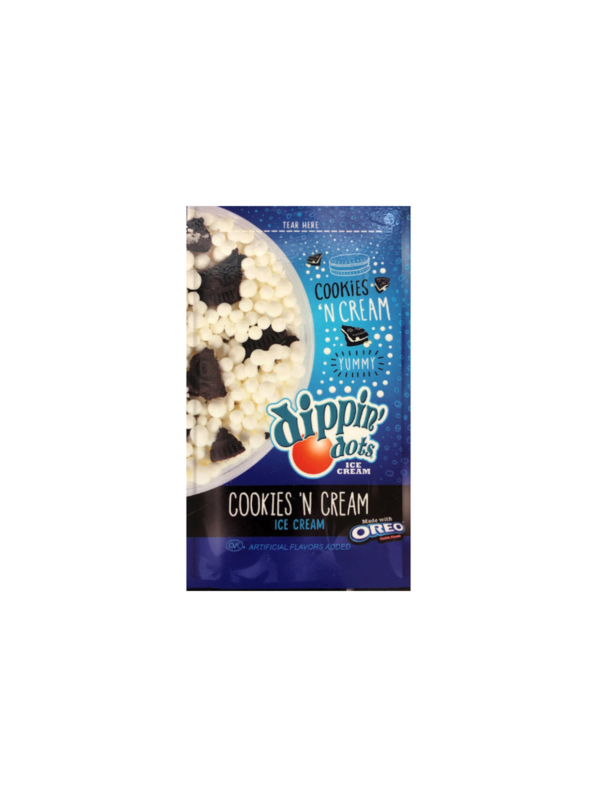 Order Dippin Dots Cookies 'N Cream Oreo 2.5 oz. food online from Chevron Extramile store, Lake Elsinore on bringmethat.com