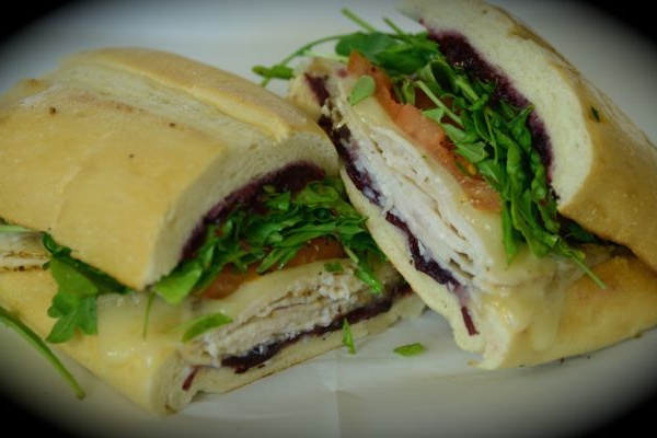 Order 5. Turkey Cran Sandwich food online from Sutter St. Cafe store, San Francisco on bringmethat.com