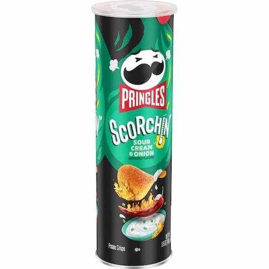 Order Pringles Scorchin' - Sour Cream and Onion food online from IV Deli Mart store, Goleta on bringmethat.com