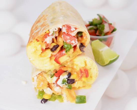 Order Huevos Rancheros Burrito food online from Egghead Breakfast Burritos store, Pasadena on bringmethat.com