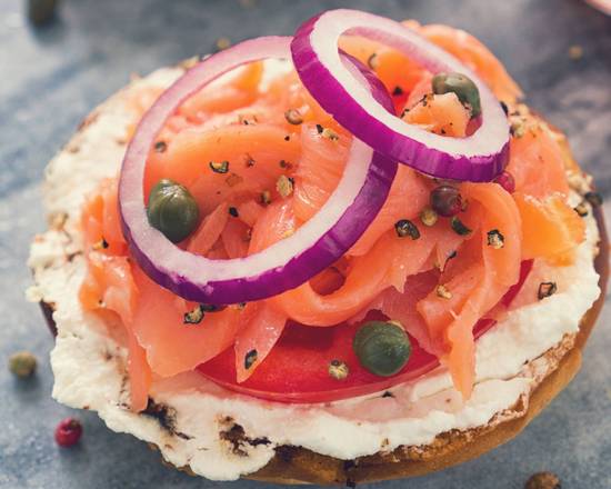 Order Pacific Coast Salmon food online from Benny's Bagels store, Dallas on bringmethat.com