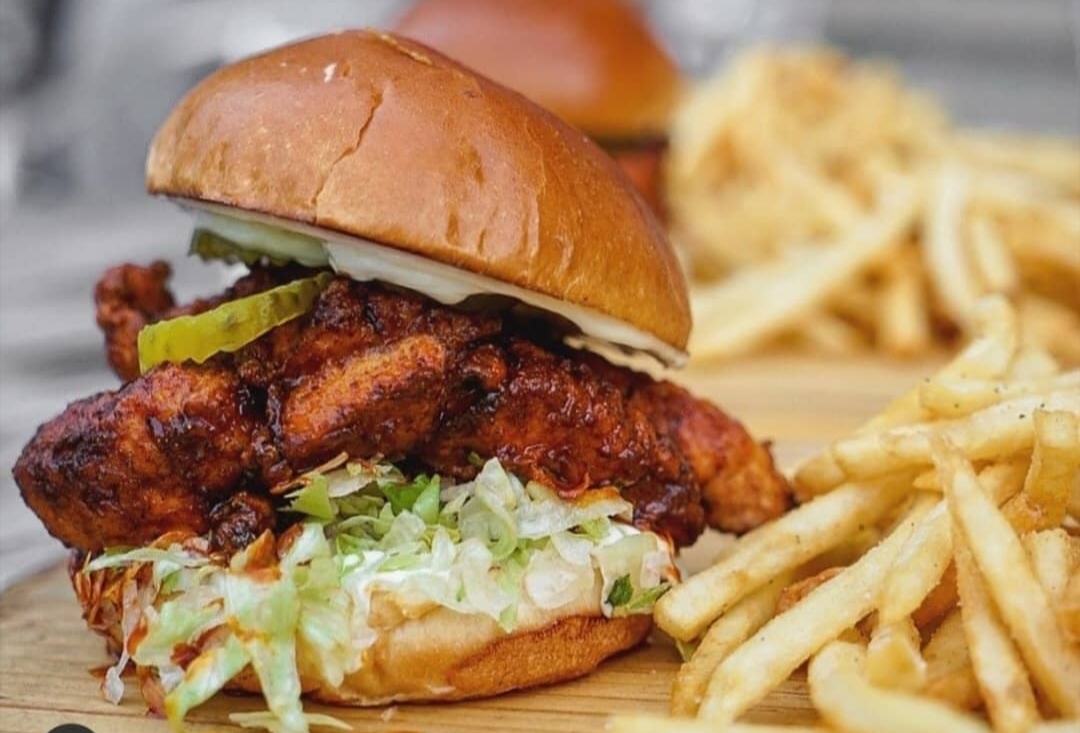 Order Nashville HOT! Chicken Sandwich food online from District 12 store, Dearborn on bringmethat.com