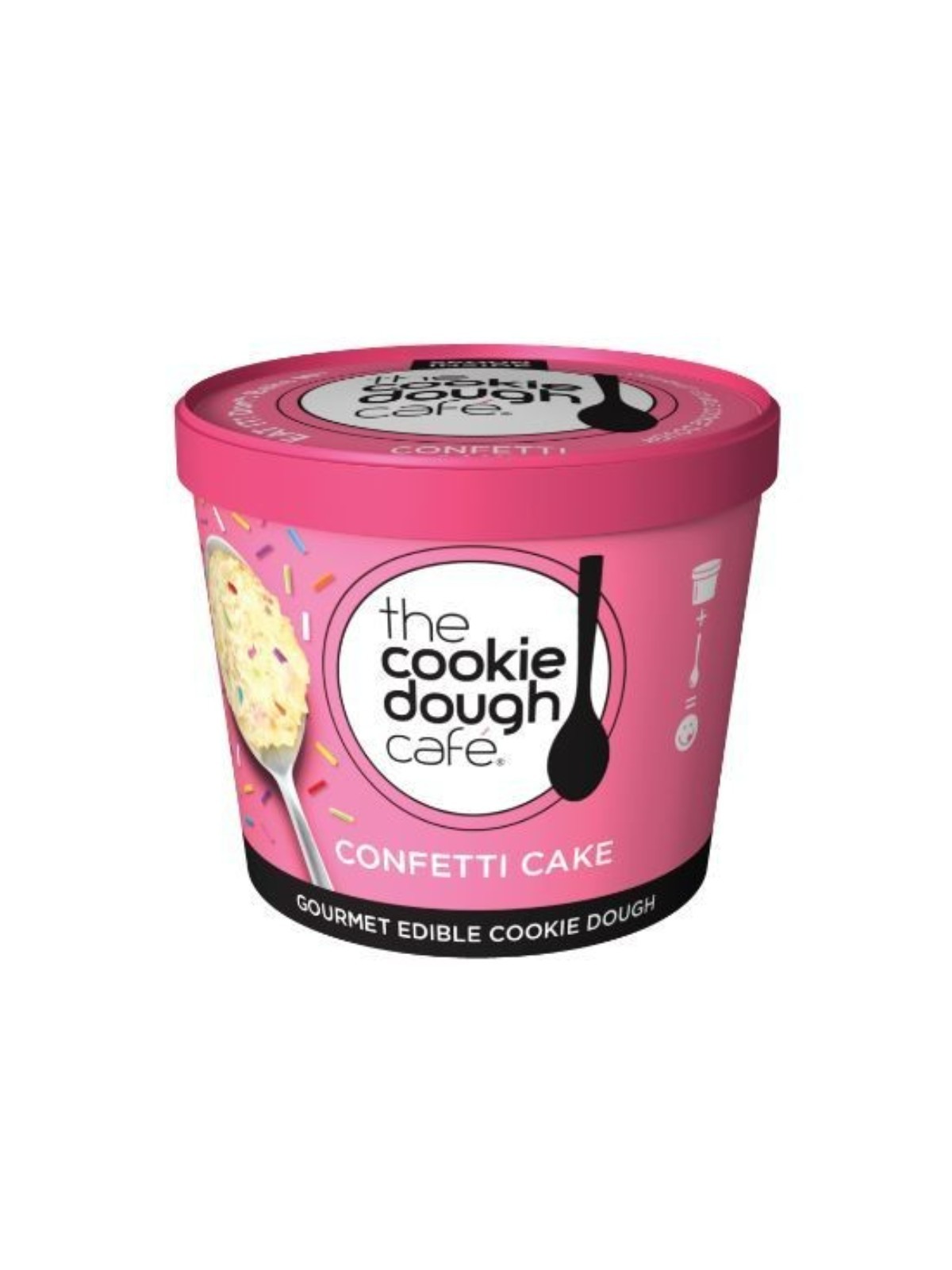 Order The Cookie Dough Cafe Confetti Cake Edible Cookie Dough Mini Cup (3.5 oz) food online from Stock-Up Mart store, Minneapolis on bringmethat.com