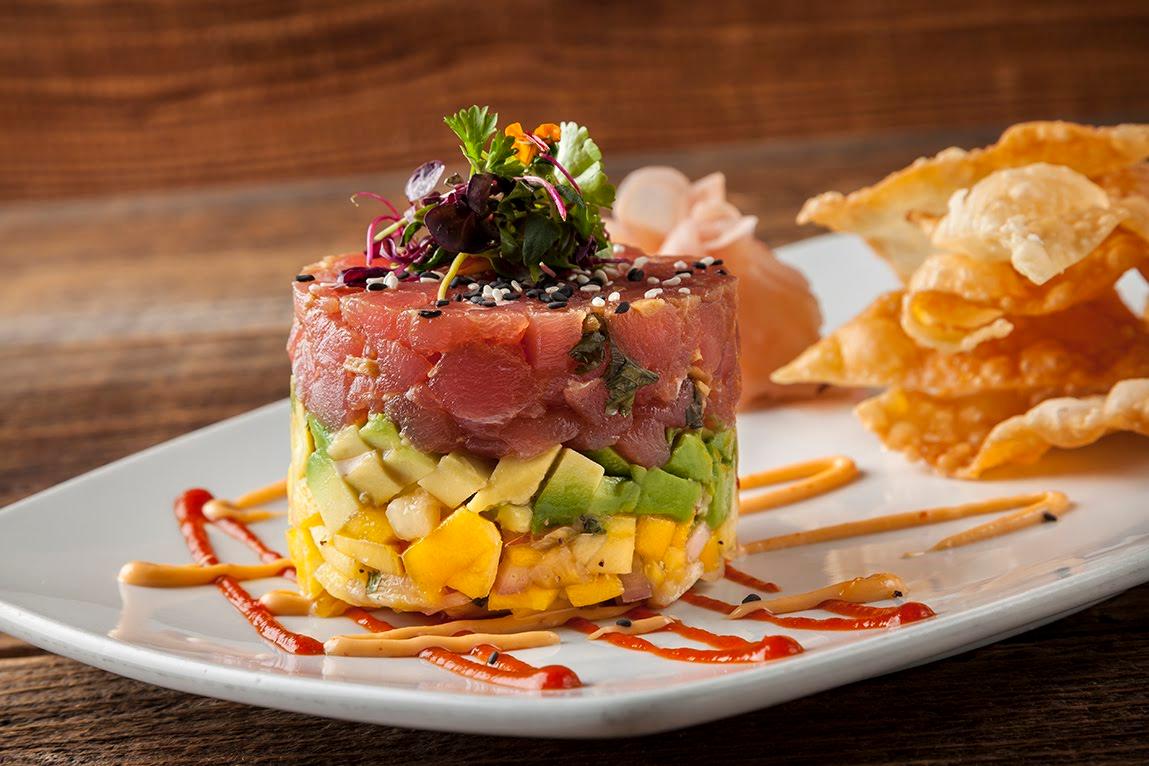 Order Ahi Poke Stack food online from Reunion Kitchen + Drink store, Anaheim on bringmethat.com