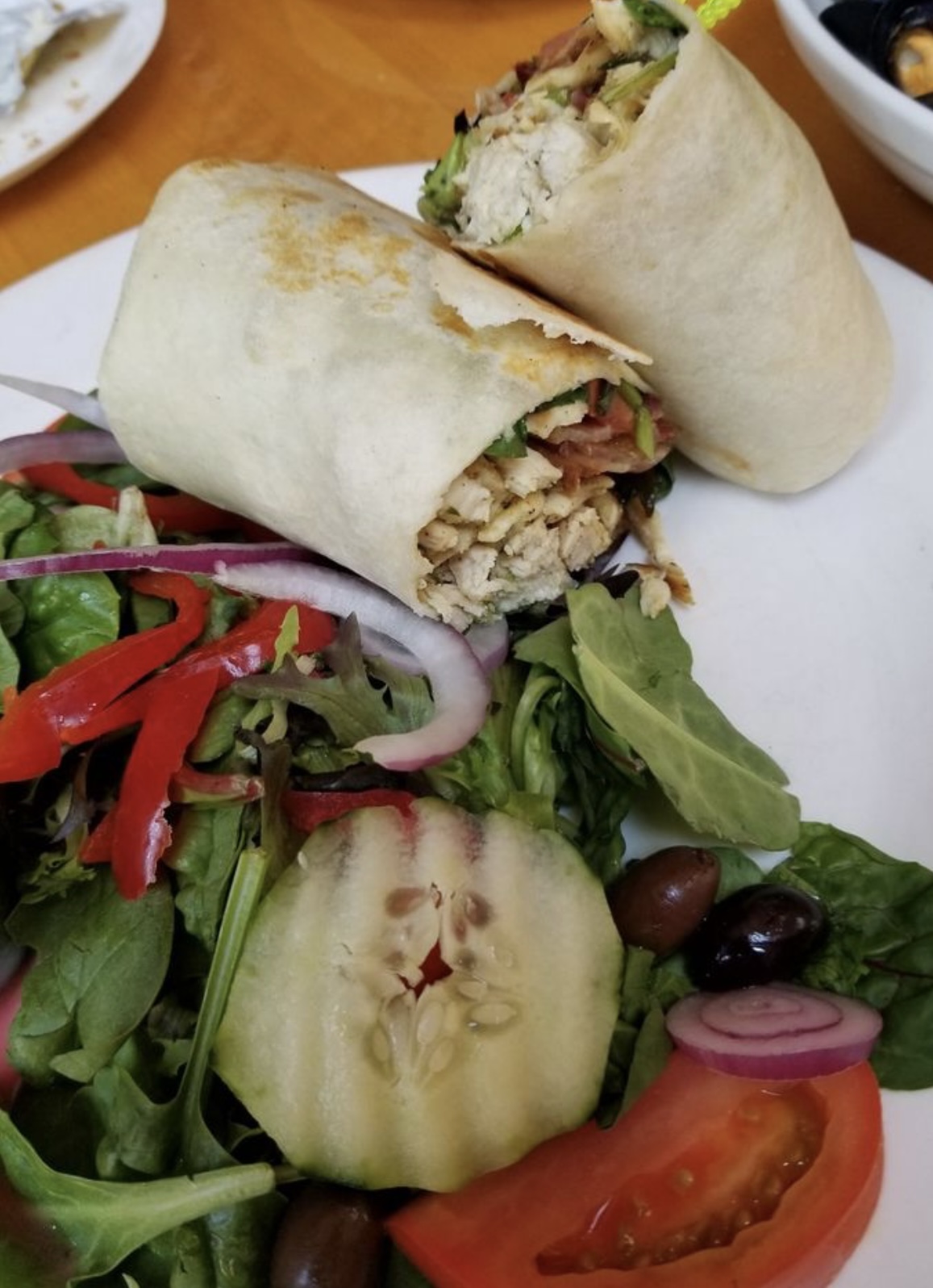 Order A Twist on BLT Wrap food online from Cappuccino Cafe store, Brooklyn on bringmethat.com