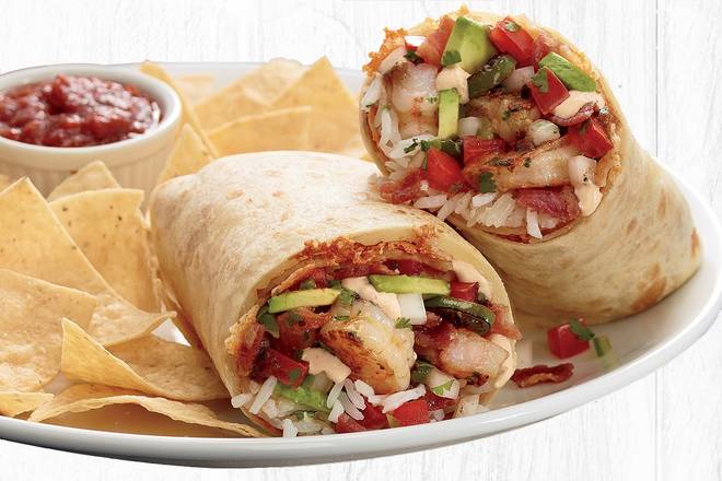 Order Shrimp & Bacon Burrito food online from Rubio's store, San Clemente on bringmethat.com