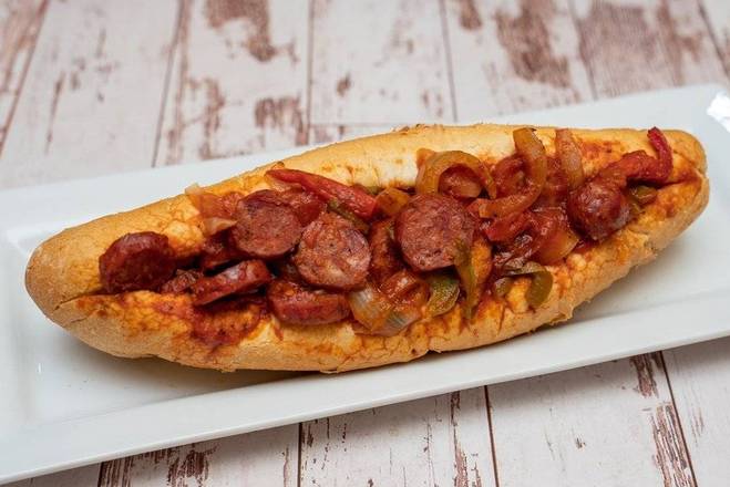 Order 12 Italian Sausage Sub food online from Cheesesteak Grille store, Roseville on bringmethat.com