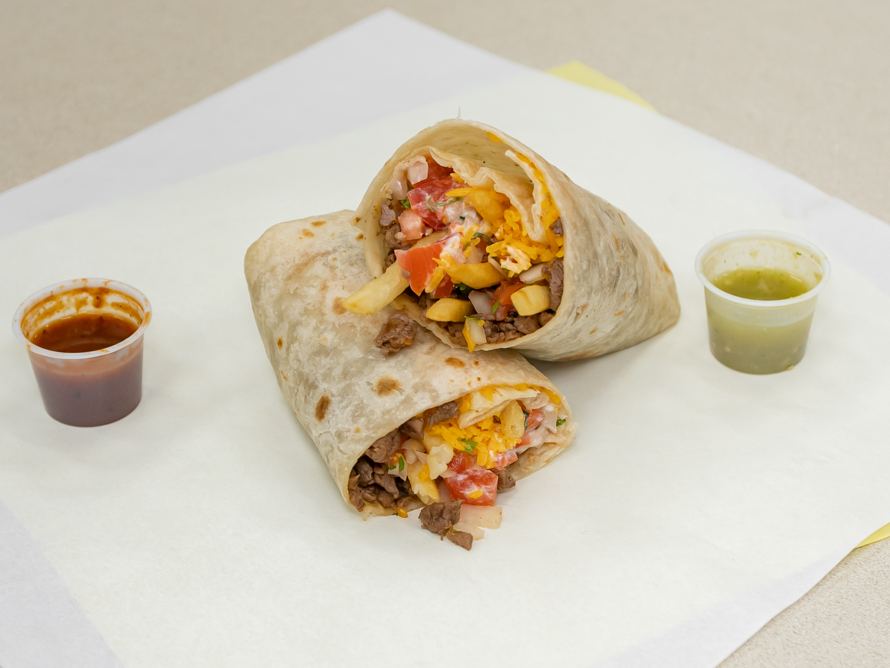 Order California Burrito food online from Lambertos Mexican Rest store, La Verne on bringmethat.com