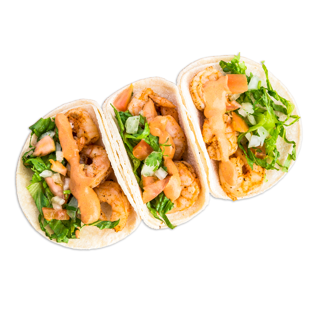 Order Small Grilled Shrimp Taco food online from Tacos La Villa Mexican Grill store, Bakersfield on bringmethat.com