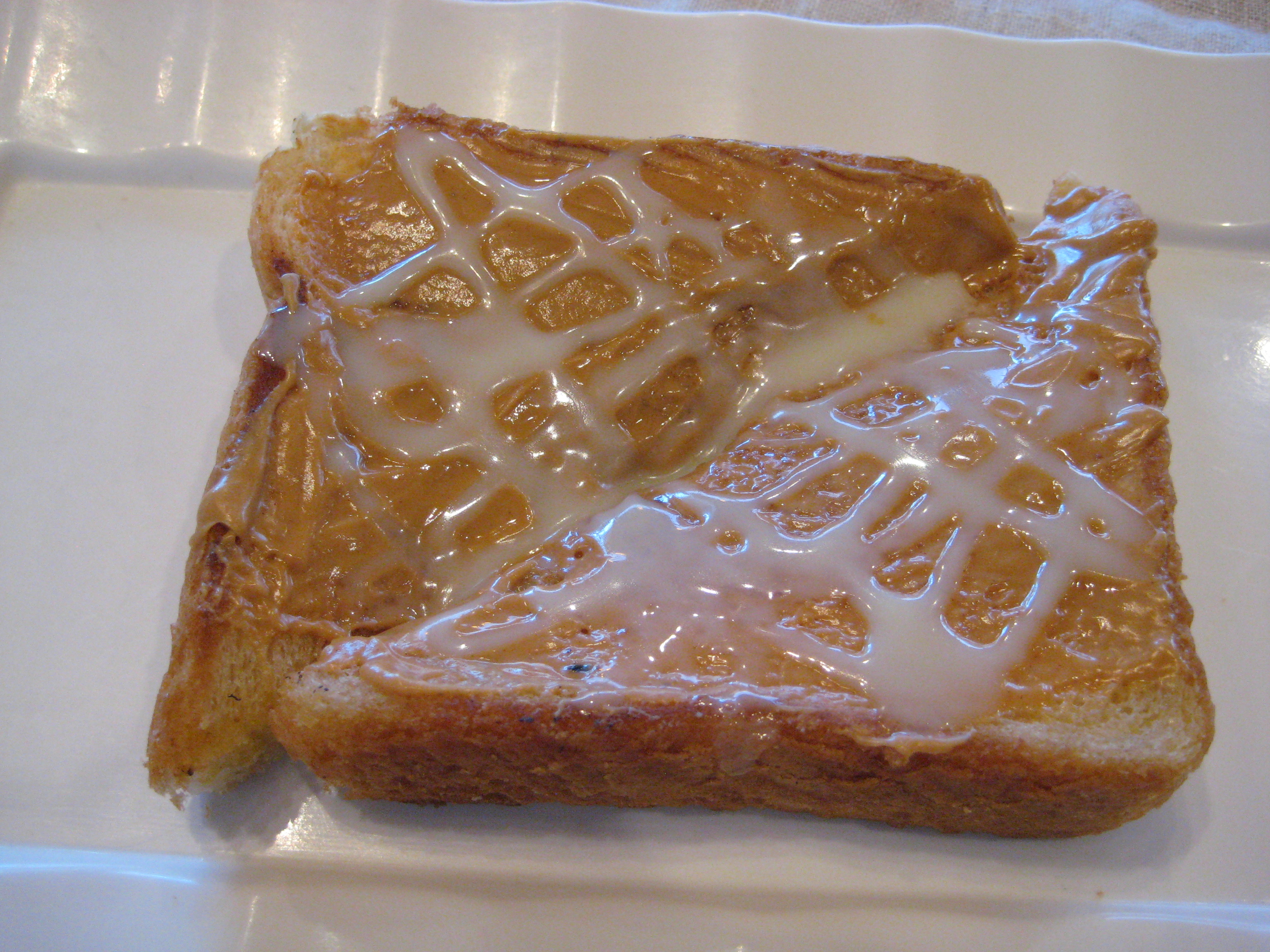 Order Condensed Milk and Peanut Butter Toast 奶醬厚多士 food online from Street Food Cafe store, San Mateo on bringmethat.com