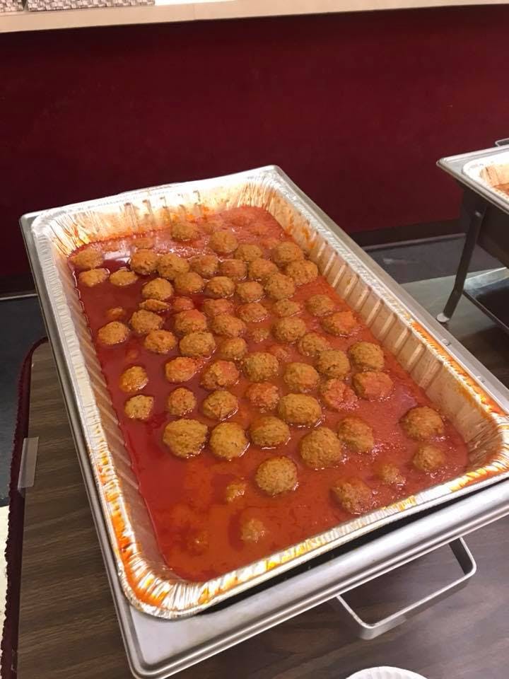Order Meatballs & Tomato Sauce Catering - Serves 15-20 People food online from Lorenzo's Pizza store, Fountain Hill on bringmethat.com